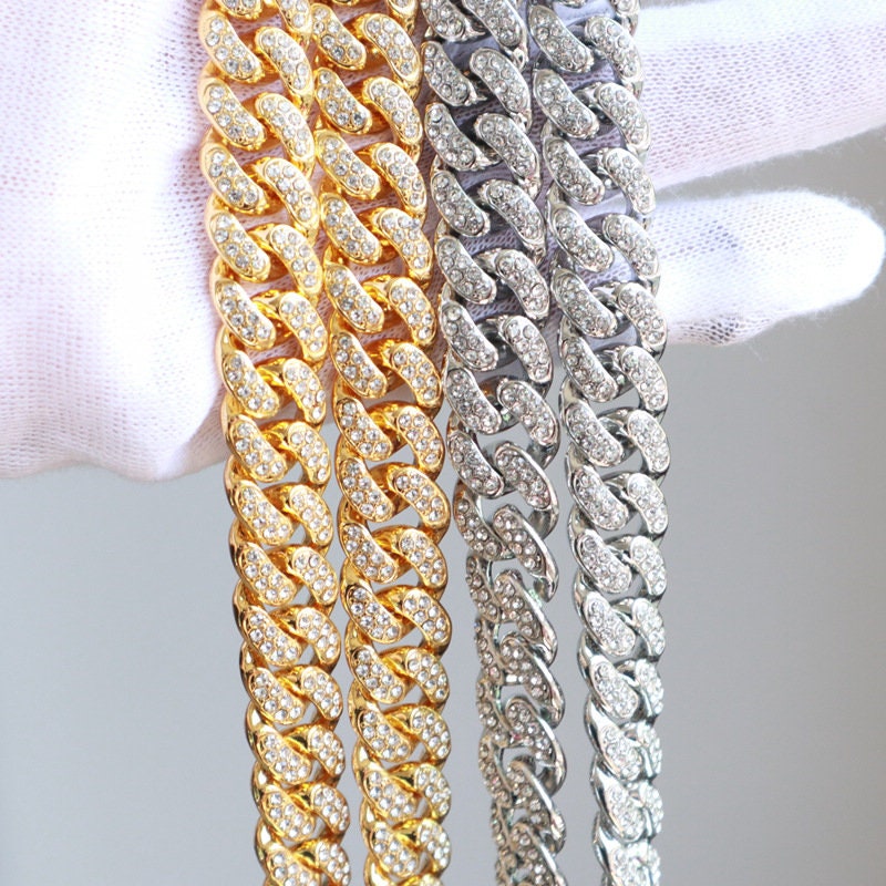 20mm Gold Plated Full Iced Cuban Chain - {{ cuban link}} Chain
